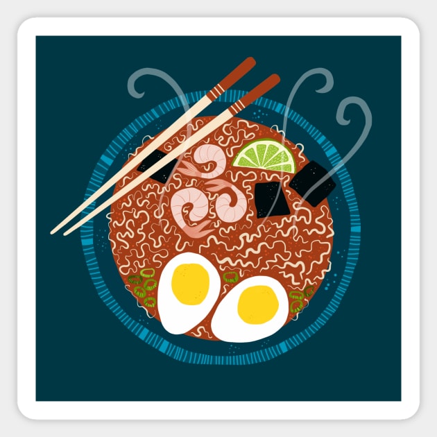 Ramen Noodles for Lunch Sticker by NicSquirrell